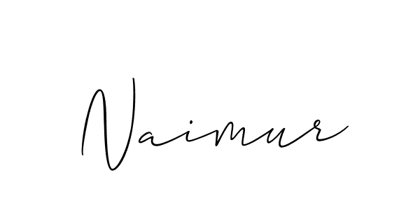 How to make Naimur signature? Allison_Script is a professional autograph style. Create handwritten signature for Naimur name. Naimur signature style 2 images and pictures png