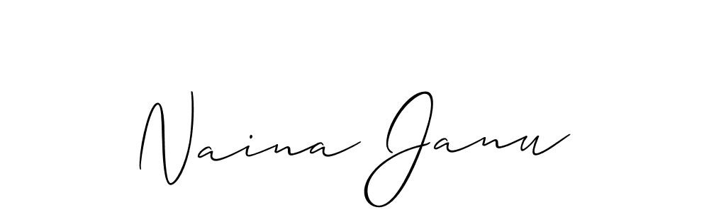 Best and Professional Signature Style for Naina Janu. Allison_Script Best Signature Style Collection. Naina Janu signature style 2 images and pictures png