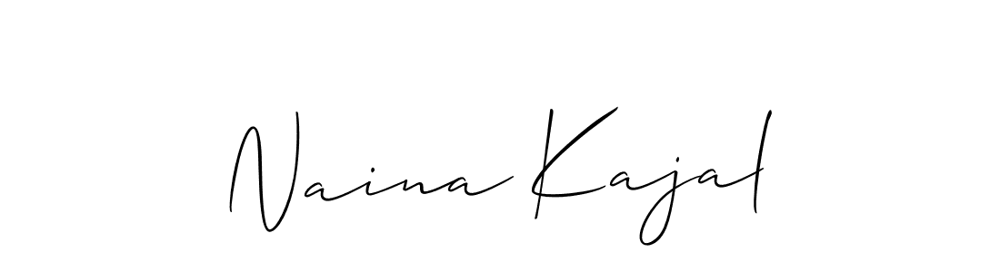 Design your own signature with our free online signature maker. With this signature software, you can create a handwritten (Allison_Script) signature for name Naina Kajal. Naina Kajal signature style 2 images and pictures png