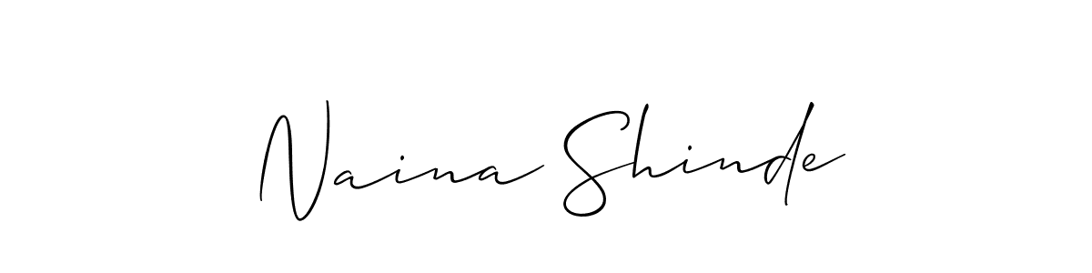 Make a beautiful signature design for name Naina Shinde. Use this online signature maker to create a handwritten signature for free. Naina Shinde signature style 2 images and pictures png