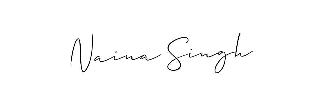 if you are searching for the best signature style for your name Naina Singh. so please give up your signature search. here we have designed multiple signature styles  using Allison_Script. Naina Singh signature style 2 images and pictures png