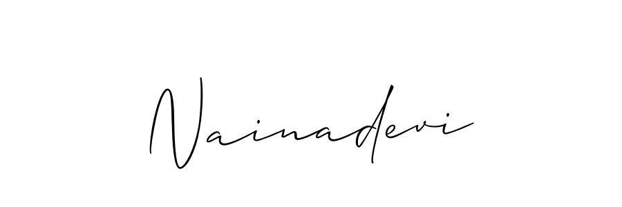 Make a short Nainadevi signature style. Manage your documents anywhere anytime using Allison_Script. Create and add eSignatures, submit forms, share and send files easily. Nainadevi signature style 2 images and pictures png