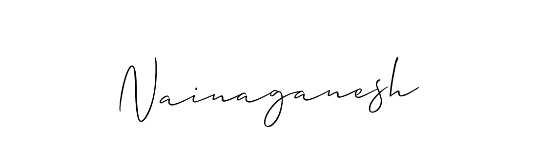 Make a beautiful signature design for name Nainaganesh. With this signature (Allison_Script) style, you can create a handwritten signature for free. Nainaganesh signature style 2 images and pictures png