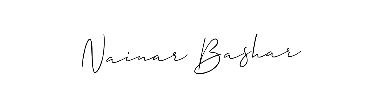 How to Draw Nainar Bashar signature style? Allison_Script is a latest design signature styles for name Nainar Bashar. Nainar Bashar signature style 2 images and pictures png