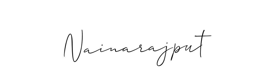 The best way (Allison_Script) to make a short signature is to pick only two or three words in your name. The name Nainarajput include a total of six letters. For converting this name. Nainarajput signature style 2 images and pictures png