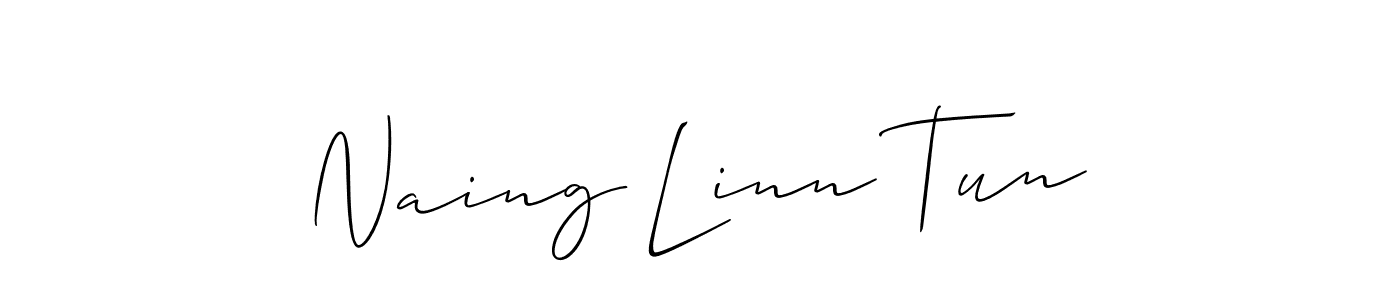 How to make Naing Linn Tun signature? Allison_Script is a professional autograph style. Create handwritten signature for Naing Linn Tun name. Naing Linn Tun signature style 2 images and pictures png