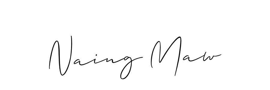 if you are searching for the best signature style for your name Naing Maw. so please give up your signature search. here we have designed multiple signature styles  using Allison_Script. Naing Maw signature style 2 images and pictures png