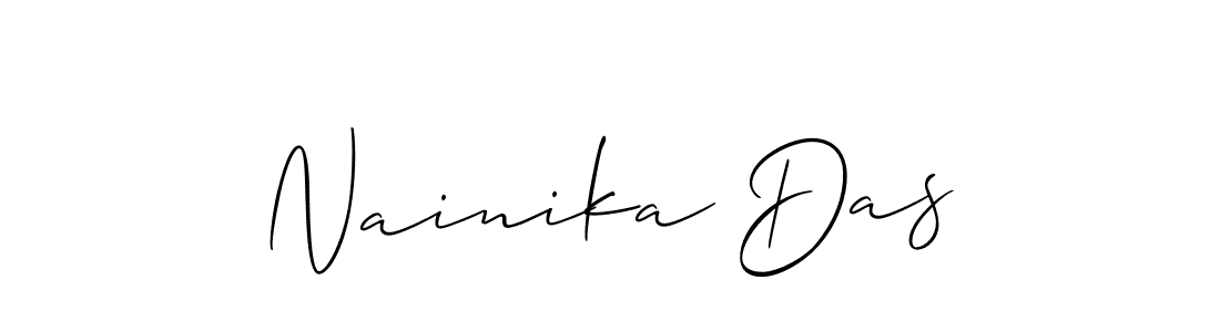 Create a beautiful signature design for name Nainika Das. With this signature (Allison_Script) fonts, you can make a handwritten signature for free. Nainika Das signature style 2 images and pictures png