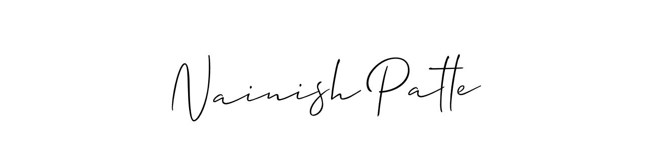 See photos of Nainish Patle official signature by Spectra . Check more albums & portfolios. Read reviews & check more about Allison_Script font. Nainish Patle signature style 2 images and pictures png