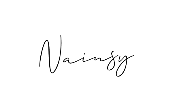 This is the best signature style for the Nainsy name. Also you like these signature font (Allison_Script). Mix name signature. Nainsy signature style 2 images and pictures png