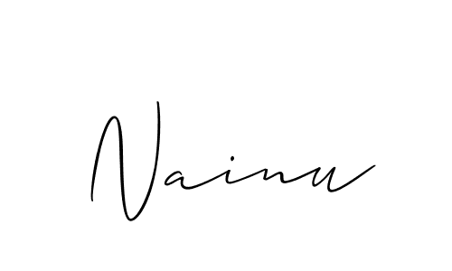 Similarly Allison_Script is the best handwritten signature design. Signature creator online .You can use it as an online autograph creator for name Nainu. Nainu signature style 2 images and pictures png