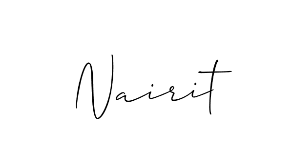 Once you've used our free online signature maker to create your best signature Allison_Script style, it's time to enjoy all of the benefits that Nairit name signing documents. Nairit signature style 2 images and pictures png