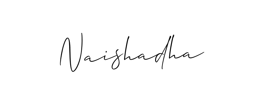 Best and Professional Signature Style for Naishadha. Allison_Script Best Signature Style Collection. Naishadha signature style 2 images and pictures png