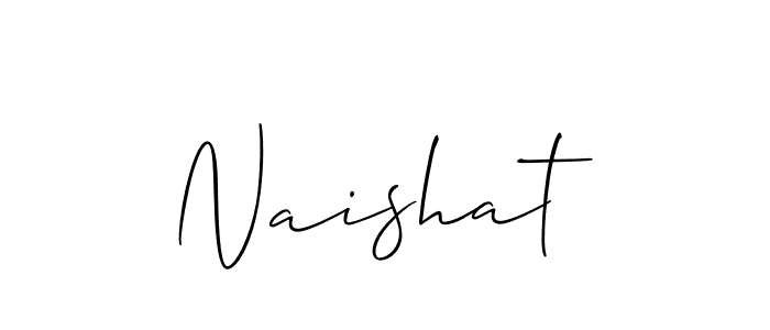 How to Draw Naishat signature style? Allison_Script is a latest design signature styles for name Naishat. Naishat signature style 2 images and pictures png