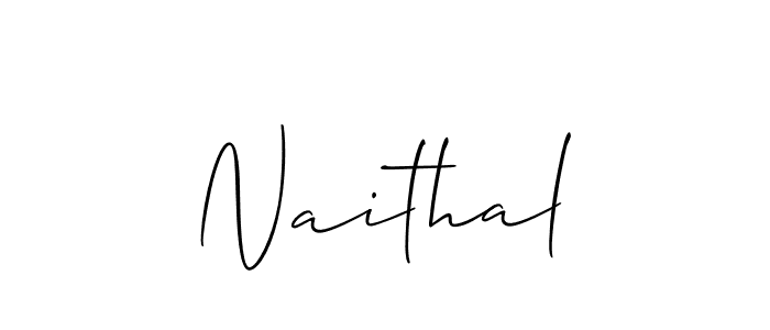 Naithal stylish signature style. Best Handwritten Sign (Allison_Script) for my name. Handwritten Signature Collection Ideas for my name Naithal. Naithal signature style 2 images and pictures png