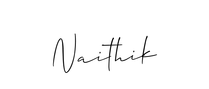 Also You can easily find your signature by using the search form. We will create Naithik name handwritten signature images for you free of cost using Allison_Script sign style. Naithik signature style 2 images and pictures png