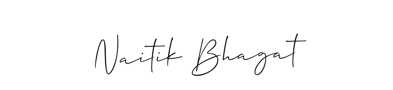 This is the best signature style for the Naitik Bhagat name. Also you like these signature font (Allison_Script). Mix name signature. Naitik Bhagat signature style 2 images and pictures png