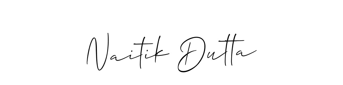 if you are searching for the best signature style for your name Naitik Dutta. so please give up your signature search. here we have designed multiple signature styles  using Allison_Script. Naitik Dutta signature style 2 images and pictures png