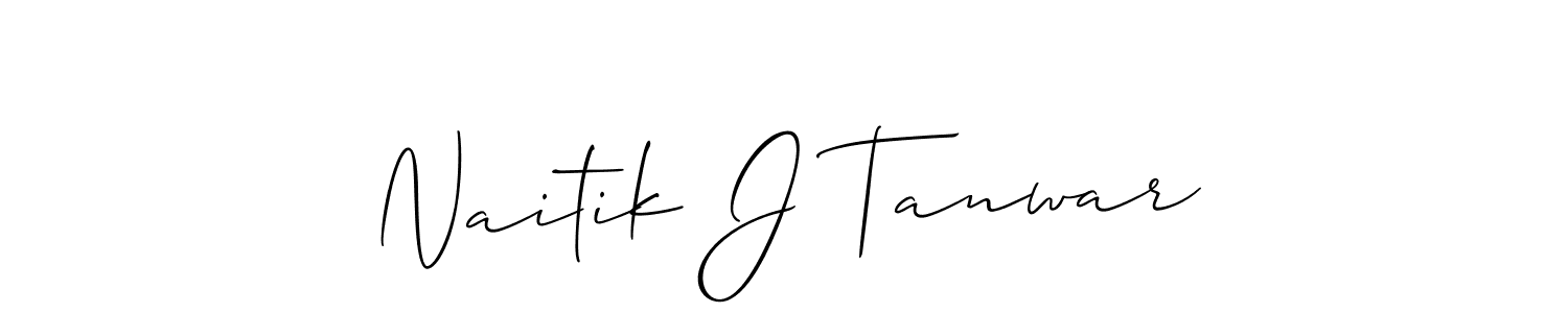 Make a beautiful signature design for name Naitik J Tanwar. Use this online signature maker to create a handwritten signature for free. Naitik J Tanwar signature style 2 images and pictures png