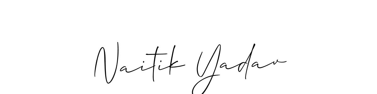 Make a beautiful signature design for name Naitik Yadav. Use this online signature maker to create a handwritten signature for free. Naitik Yadav signature style 2 images and pictures png