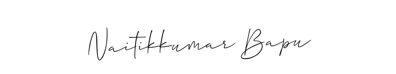 How to Draw Naitikkumar Bapu signature style? Allison_Script is a latest design signature styles for name Naitikkumar Bapu. Naitikkumar Bapu signature style 2 images and pictures png