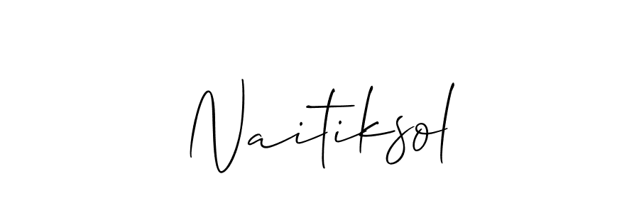 Best and Professional Signature Style for Naitiksol. Allison_Script Best Signature Style Collection. Naitiksol signature style 2 images and pictures png