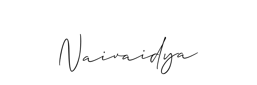 How to Draw Naivaidya signature style? Allison_Script is a latest design signature styles for name Naivaidya. Naivaidya signature style 2 images and pictures png