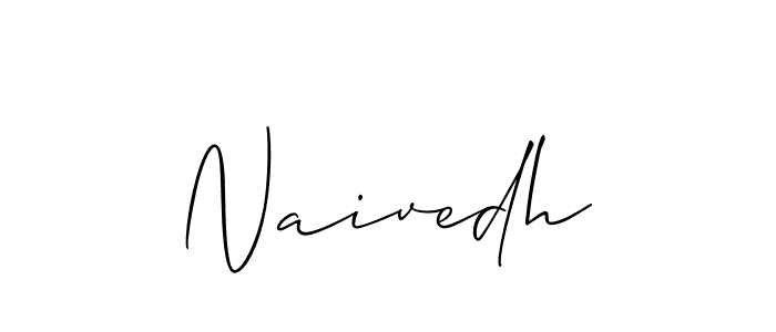 How to Draw Naivedh signature style? Allison_Script is a latest design signature styles for name Naivedh. Naivedh signature style 2 images and pictures png