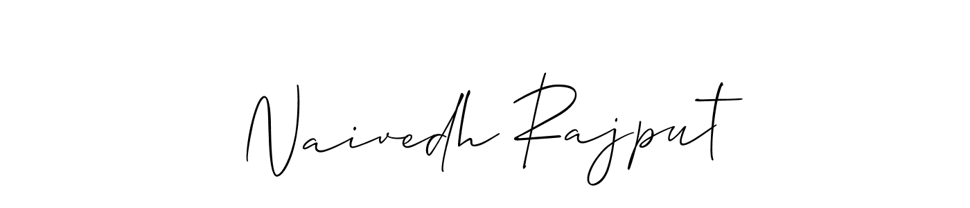 Naivedh Rajput stylish signature style. Best Handwritten Sign (Allison_Script) for my name. Handwritten Signature Collection Ideas for my name Naivedh Rajput. Naivedh Rajput signature style 2 images and pictures png