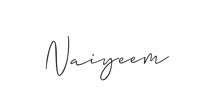 Also we have Naiyeem name is the best signature style. Create professional handwritten signature collection using Allison_Script autograph style. Naiyeem signature style 2 images and pictures png