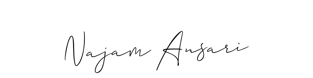 You can use this online signature creator to create a handwritten signature for the name Najam Ansari. This is the best online autograph maker. Najam Ansari signature style 2 images and pictures png