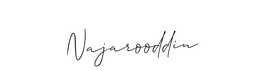 Najarooddin stylish signature style. Best Handwritten Sign (Allison_Script) for my name. Handwritten Signature Collection Ideas for my name Najarooddin. Najarooddin signature style 2 images and pictures png