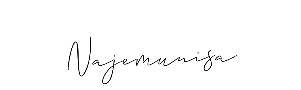 This is the best signature style for the Najemunisa name. Also you like these signature font (Allison_Script). Mix name signature. Najemunisa signature style 2 images and pictures png