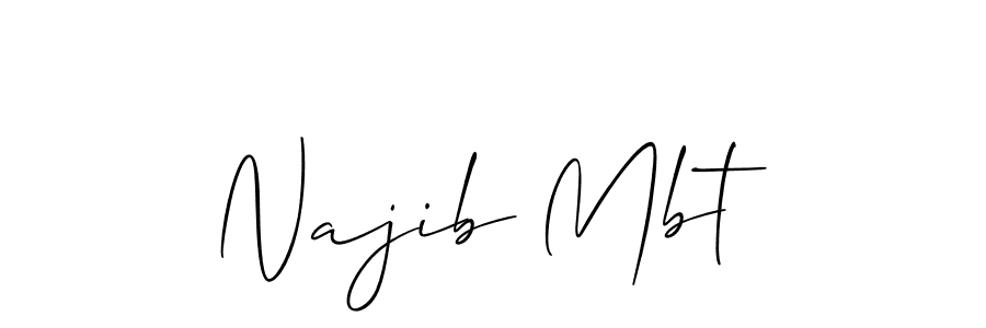 How to Draw Najib Mbt signature style? Allison_Script is a latest design signature styles for name Najib Mbt. Najib Mbt signature style 2 images and pictures png