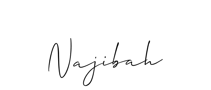 You can use this online signature creator to create a handwritten signature for the name Najibah. This is the best online autograph maker. Najibah signature style 2 images and pictures png