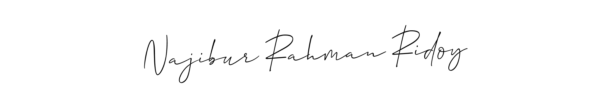 Make a beautiful signature design for name Najibur Rahman Ridoy. Use this online signature maker to create a handwritten signature for free. Najibur Rahman Ridoy signature style 2 images and pictures png