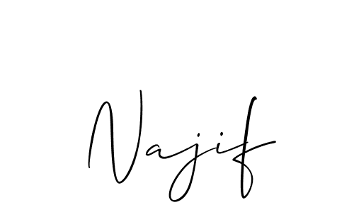It looks lik you need a new signature style for name Najif. Design unique handwritten (Allison_Script) signature with our free signature maker in just a few clicks. Najif signature style 2 images and pictures png