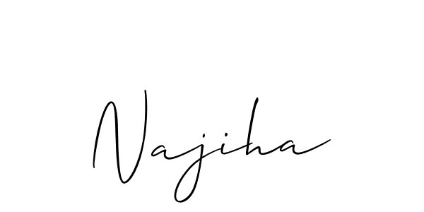 Once you've used our free online signature maker to create your best signature Allison_Script style, it's time to enjoy all of the benefits that Najiha name signing documents. Najiha signature style 2 images and pictures png