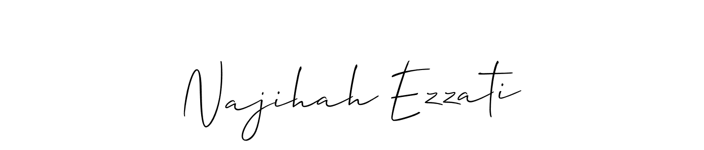 You can use this online signature creator to create a handwritten signature for the name Najihah Ezzati. This is the best online autograph maker. Najihah Ezzati signature style 2 images and pictures png