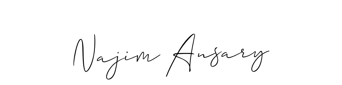 Similarly Allison_Script is the best handwritten signature design. Signature creator online .You can use it as an online autograph creator for name Najim Ansary. Najim Ansary signature style 2 images and pictures png