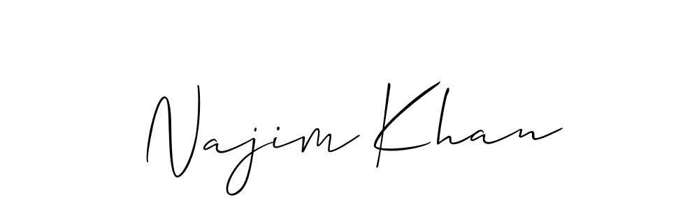 Make a beautiful signature design for name Najim Khan. Use this online signature maker to create a handwritten signature for free. Najim Khan signature style 2 images and pictures png