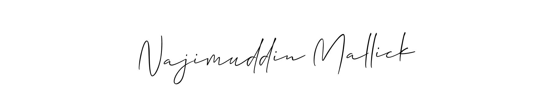 Make a beautiful signature design for name Najimuddin Mallick. Use this online signature maker to create a handwritten signature for free. Najimuddin Mallick signature style 2 images and pictures png