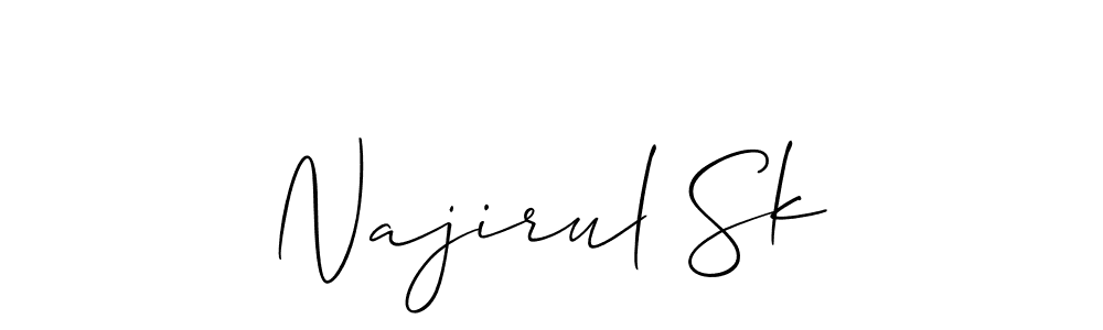 Best and Professional Signature Style for Najirul Sk. Allison_Script Best Signature Style Collection. Najirul Sk signature style 2 images and pictures png