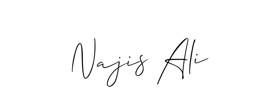 You can use this online signature creator to create a handwritten signature for the name Najis Ali. This is the best online autograph maker. Najis Ali signature style 2 images and pictures png