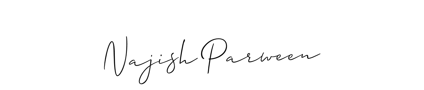 Once you've used our free online signature maker to create your best signature Allison_Script style, it's time to enjoy all of the benefits that Najish Parween name signing documents. Najish Parween signature style 2 images and pictures png