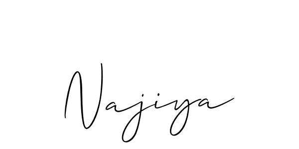 This is the best signature style for the Najiya name. Also you like these signature font (Allison_Script). Mix name signature. Najiya signature style 2 images and pictures png