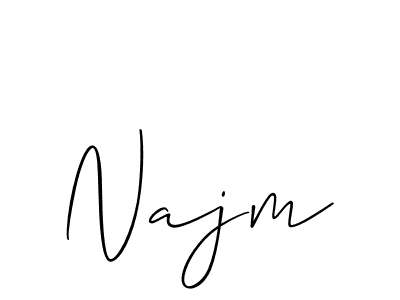 Make a short Najm signature style. Manage your documents anywhere anytime using Allison_Script. Create and add eSignatures, submit forms, share and send files easily. Najm signature style 2 images and pictures png
