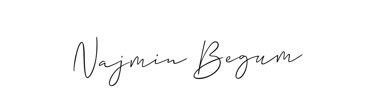 You should practise on your own different ways (Allison_Script) to write your name (Najmin Begum) in signature. don't let someone else do it for you. Najmin Begum signature style 2 images and pictures png