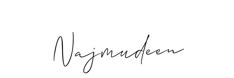 Make a beautiful signature design for name Najmudeen. Use this online signature maker to create a handwritten signature for free. Najmudeen signature style 2 images and pictures png
