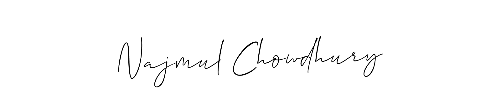 Also we have Najmul Chowdhury name is the best signature style. Create professional handwritten signature collection using Allison_Script autograph style. Najmul Chowdhury signature style 2 images and pictures png